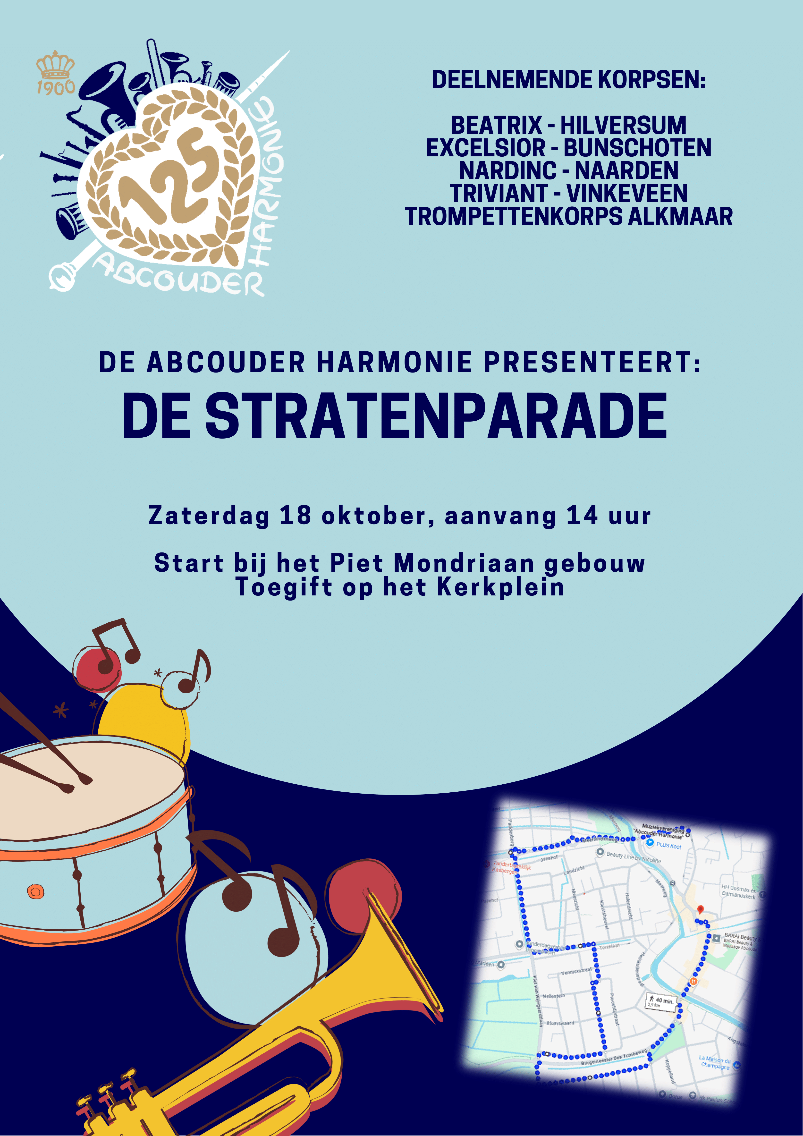De Stratenparade: feestelijke muziek door Abcoude!